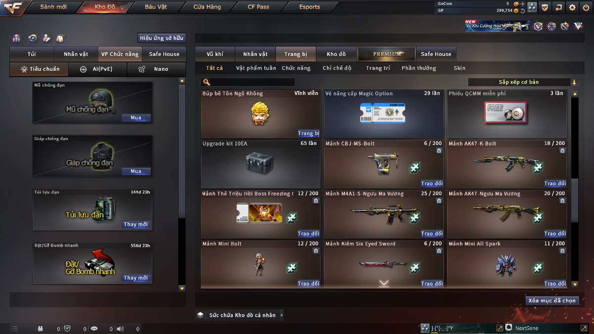 shop acc cf uy tin gia re